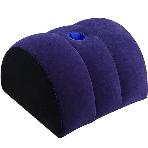 Inflatable Wedge Pillow for Travel & Sleeping - Portable Back,Knee,Leg Position Support Pillow,Ergonomic Arm Wedge Pillow for Pain Relief,Acid Reflux,Camping,Yoga,Lightweight Bed & Sofa Positioner