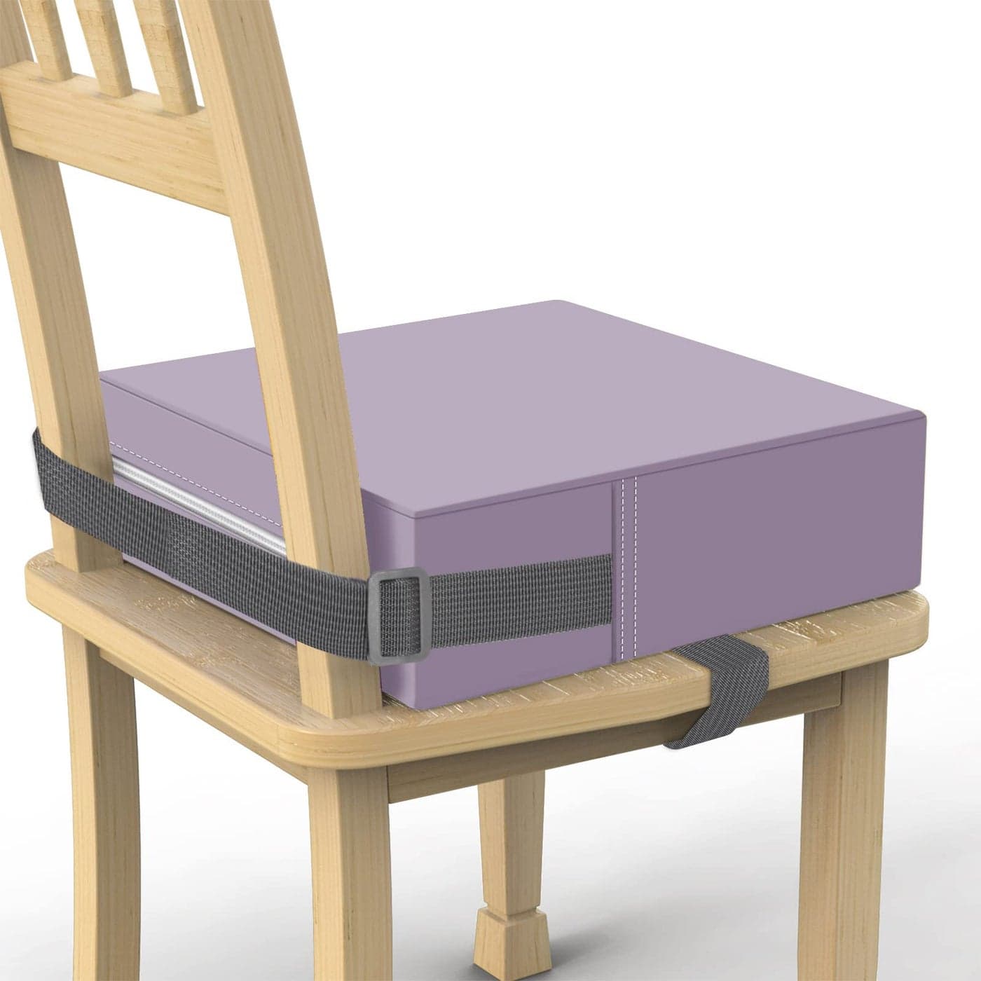 Toddler Booster Seat for Dining Table PU Washable Double Safe Straps NonSlip Bottom Booster Seat Cushion Strong Support Portable Travel Booster Seat for Chair Purple
