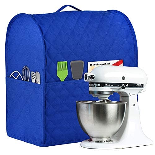 Stand Mixer Cover compatible with Kitchenaid Mixer, Fits All Tilt Head & Bowl Lift Models,Pure Cottot,Fine, Soft, Not Easy to Fade, Not Easy To Pilling. (Fits for 4.5-Quart and All 5-Quart, Blue)