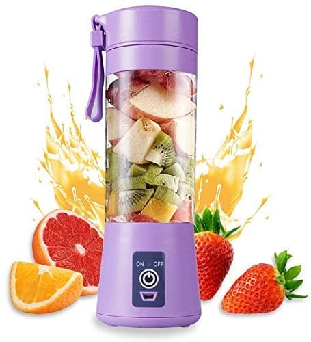 PIPALIYA Portable Electric USB Juice Maker Juicer Blender BottleGrinder Mixer6 Blades Rechargeable Bottle Multi Color