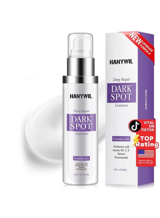 Dark Spot Remover for Face and Body, Dark Spot Corrector Cream, Skin Brown Spot Remover, Skin Care Face Cream, Sun Spot Remover, Age Spot Corrector, Rapid Tone Repair Retinol (1.7 Fl Oz)