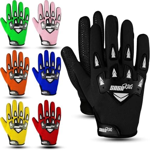 SAGA SPORTS Youth Motocross Gloves – Pro-Grade Protection for Dirt Bike & BMX Riders | High-Performance Gear for Boys & Girls | Built for Future Champions