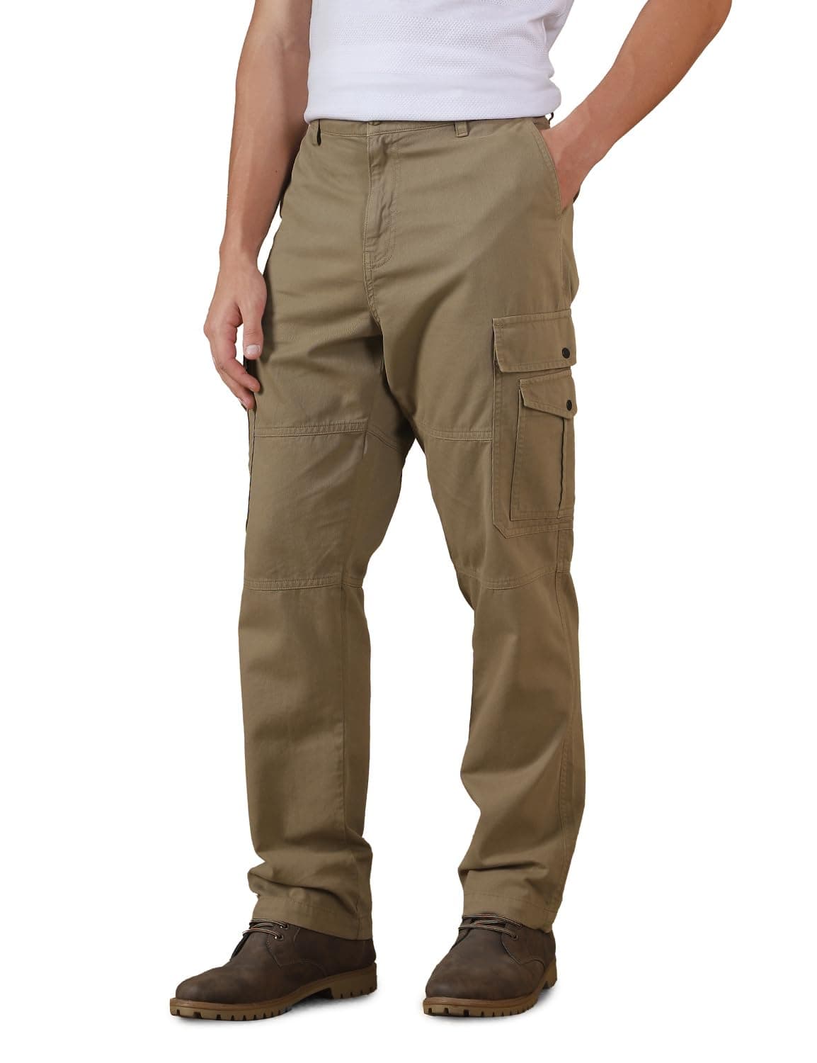 FYLTR Men's Utility Cargo Trouser - 100% Cotton | Regular Fit | Pants for Men | Trousers for Men