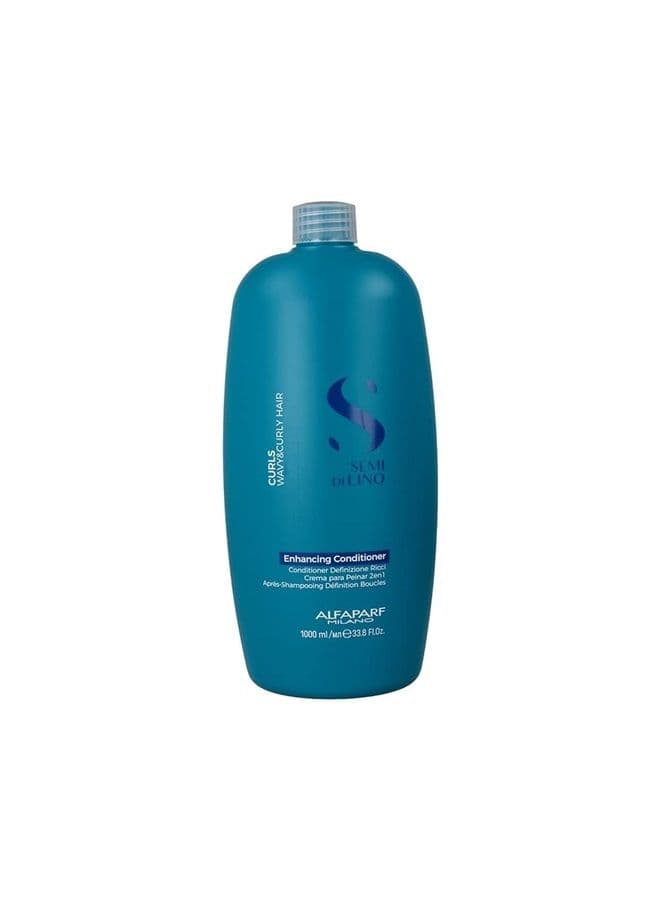 Semi Di Lino Curls Enhancing Conditioner for Wavy and Curly Hair - Hydrates and Nourishes - Reduces Frizz - Protects Against Humidity - Vegan-Friendly Formula - 33.8 fl. oz.