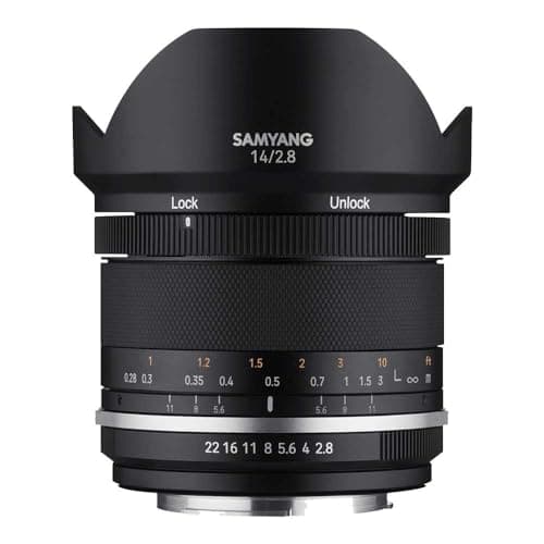 Samyang Manual Focus 14MM F2.8 MK2 Camera Lens for Nikon AE, Black