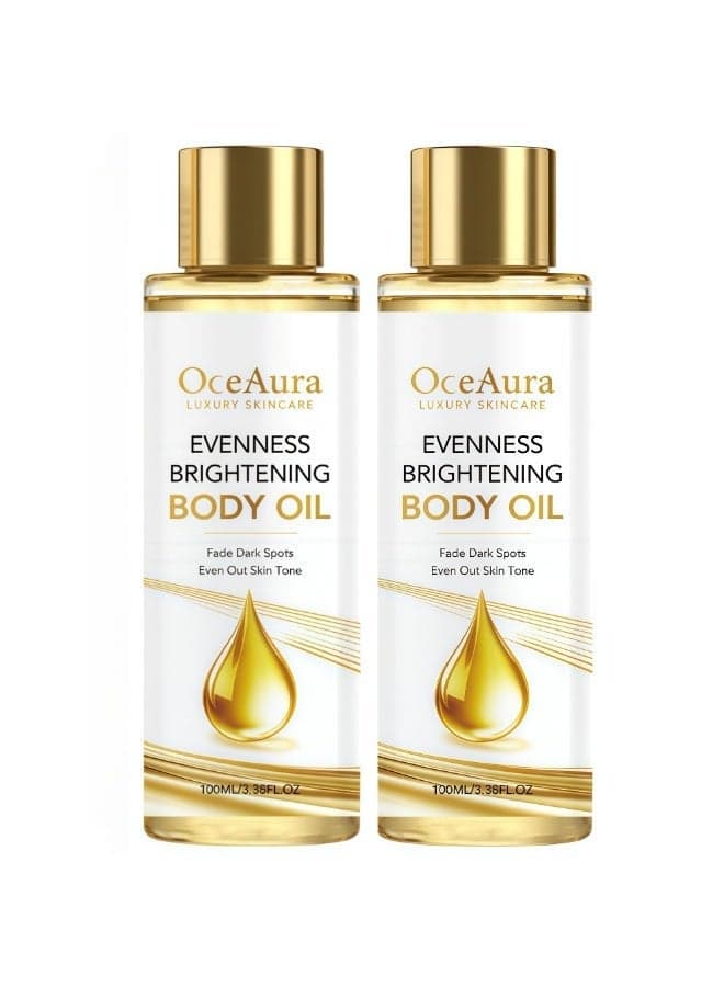 2-PACKS Moisturizing and Brightening Body Oil | Reduces Dullness, Moisturizes, Brightens Skin Tone, Suitable for Whole Body Care 100ml*2
