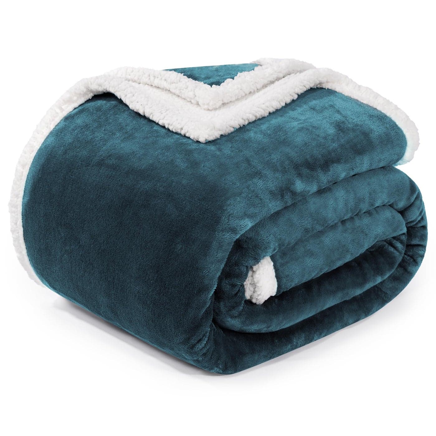 BEAUTEX Sherpa Fleece Throw Blankets Soft Fluffy Flannel Plush Blanket and Throw Fuzzy Cozy Cuddle Blankets for Couch Bed Sofa Adults 50 x 60 Dusty Blue