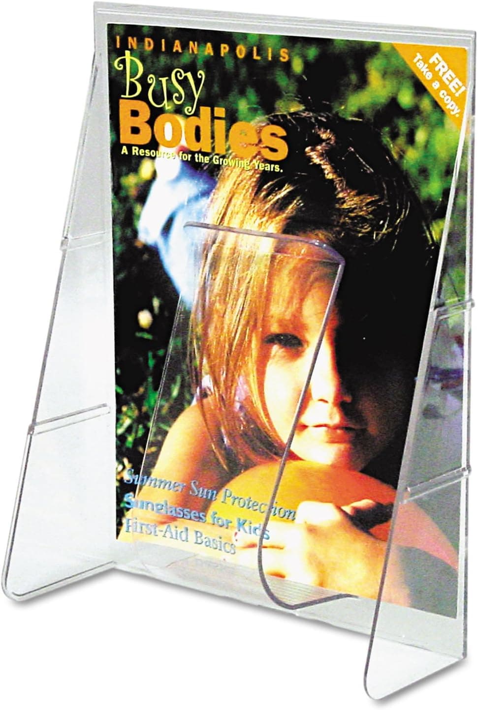Deflecto 55501 Literature Rack Magz Size 1 Pkt 918Inch x234Inch x1134Inch CL