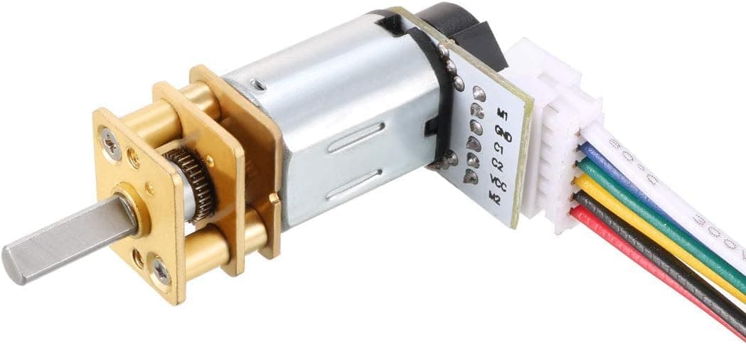 REES52 GA12-N20-12v 1000 RPM ALL Metal Gear Micro DC Encoder Motor with Precious Metal Brush