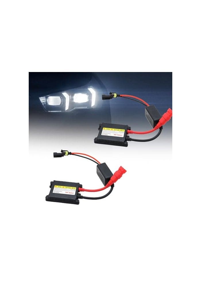 CHRYMUM 2PCS Xenon HID Ballast 35W DC 12V Ultrathin Xenon HID Ballast Control Unit with Igniter Module DC Headlight Stabilizer Control Module Replacement Universal Car Accessories