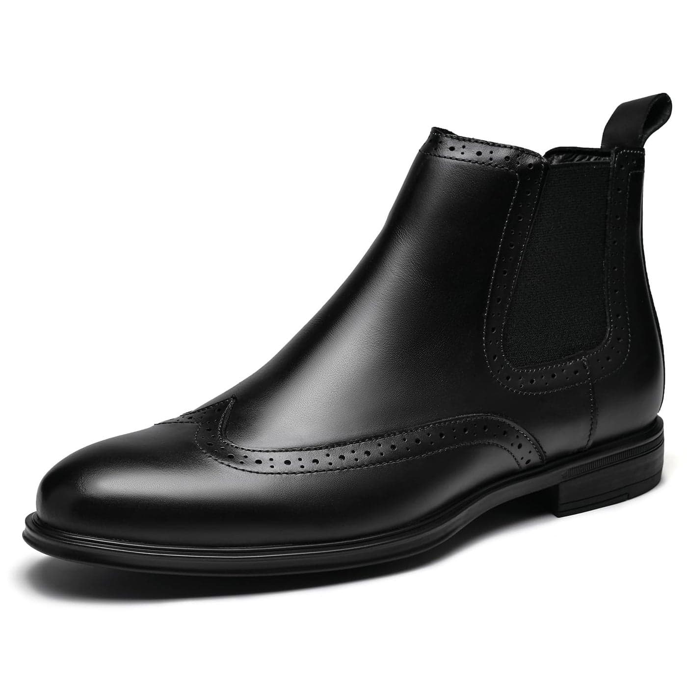 ArcBrothers Mens Chelsea BootsDress Boots For MenSlipon Formal Dress Boots for Men Casual Ankle Boots Classic Brogue Style