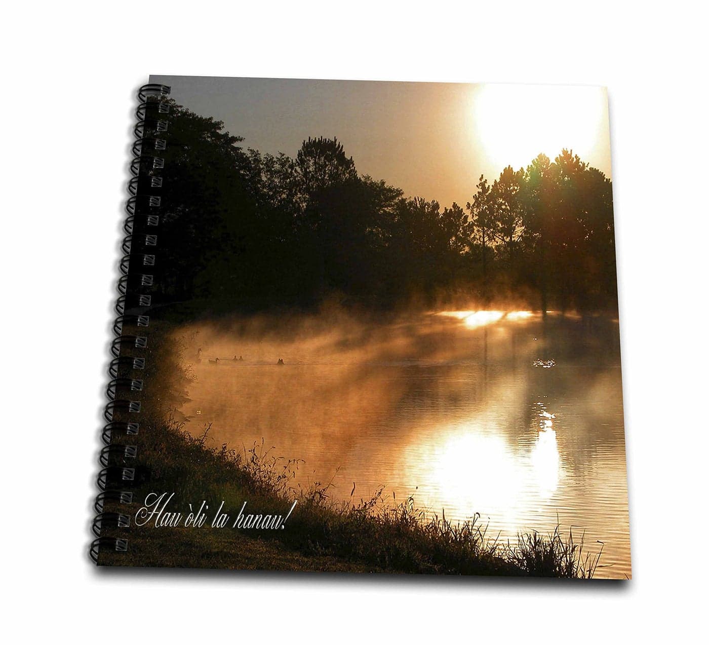 3dRose db_43384_2 Golden Morning, Hau`Oli La Hanau, Happy Birthday in Hawaiian-Memory Book, 12 by 12-Inch