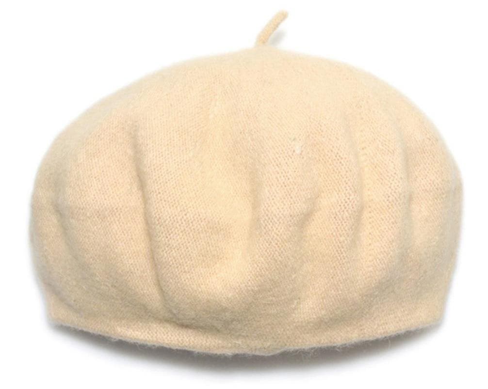AWAYTR Kids Beret Hats for Girls - Artist French Beret for Toddler Little Girl (Beige)