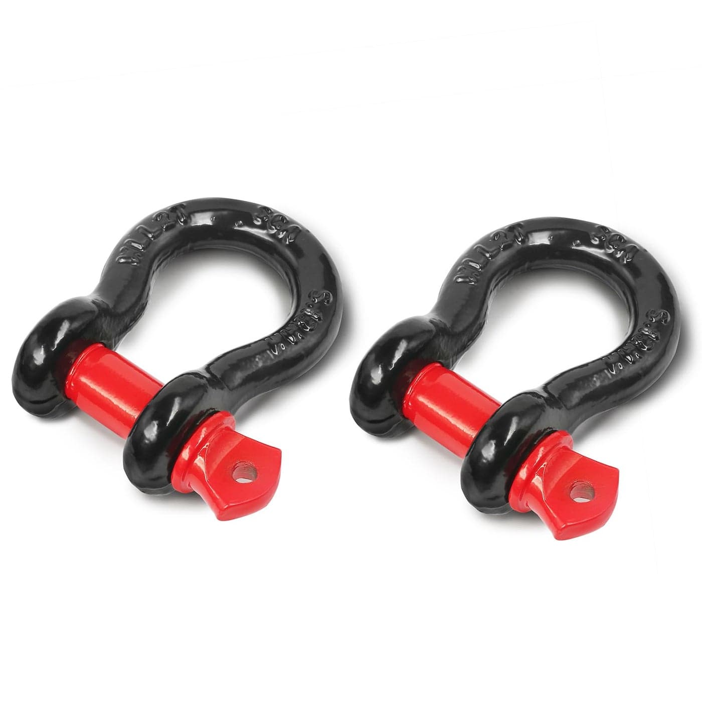 Jamiikury Shackles 12 D Ring Shackle 12 Ton 26455 lbs Maximum Break Strength with 58 Pin for Tow Strap Winch Off Road Vehicle Recovery 4 Pack