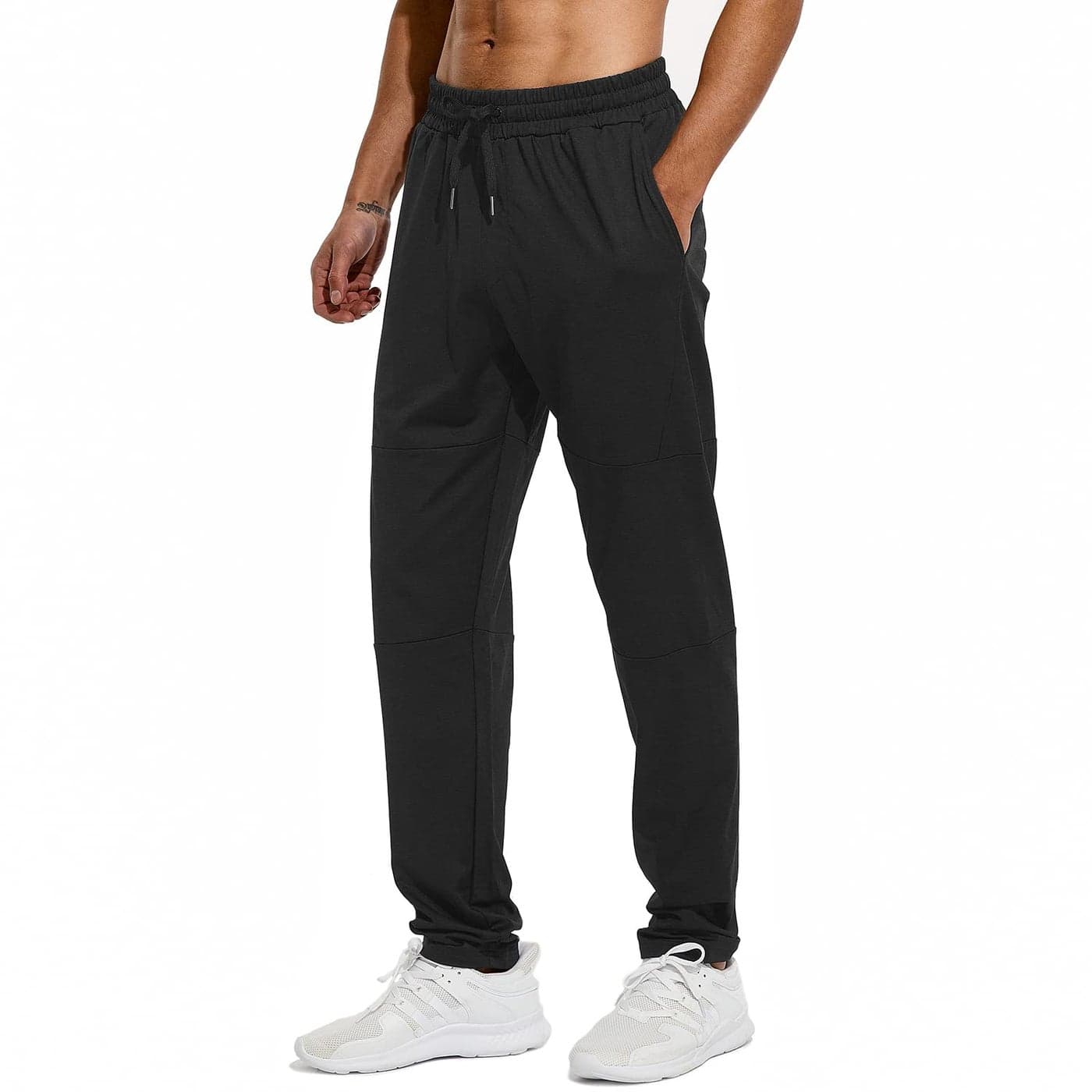 HODOSPORTS 3234363840 Inseam Tall Mens Sweatpants Zipper Pocket Extra Tall Joggers Workout Pants Black36M