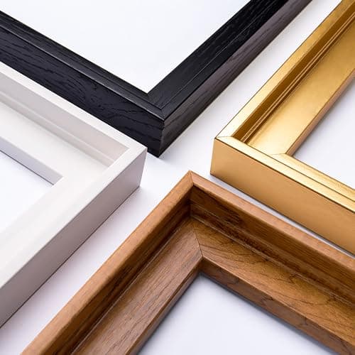 YIVIVEN 11x14 Canvas Floater Frame, Floater Frame for 0.6"-0.9" Deep Canvas Painting, Floating Frames for Oil Paintings, Painting Frames Kit(11"x14", Black)
