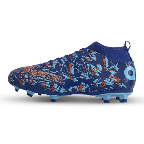 AIVIN Unisex Booster Pro. Light Weight, Durable, Comfortable and Flexible Football Shoes, Soccer Shoe, Football Studs, Blue, 8 UK