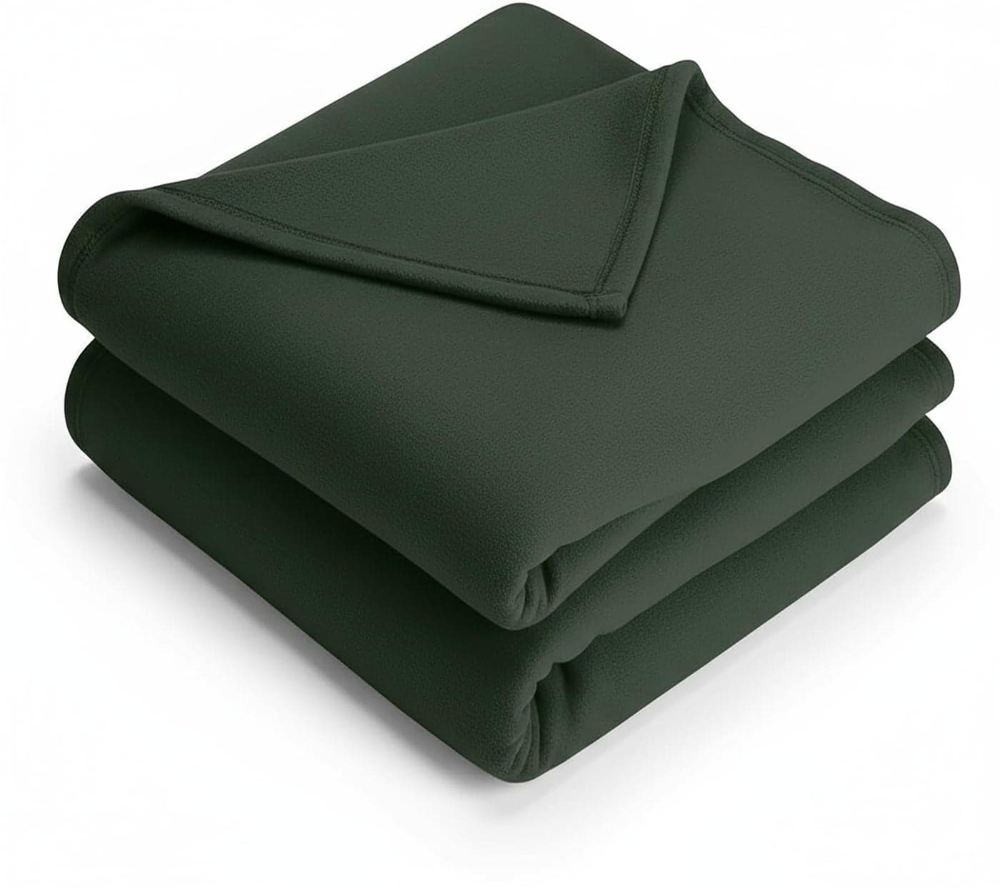 Home Stylish 300 TC All Season Solid/Plain Lightweight Polar Fleece Double Bed Blanket (230 x 230 cm Green)