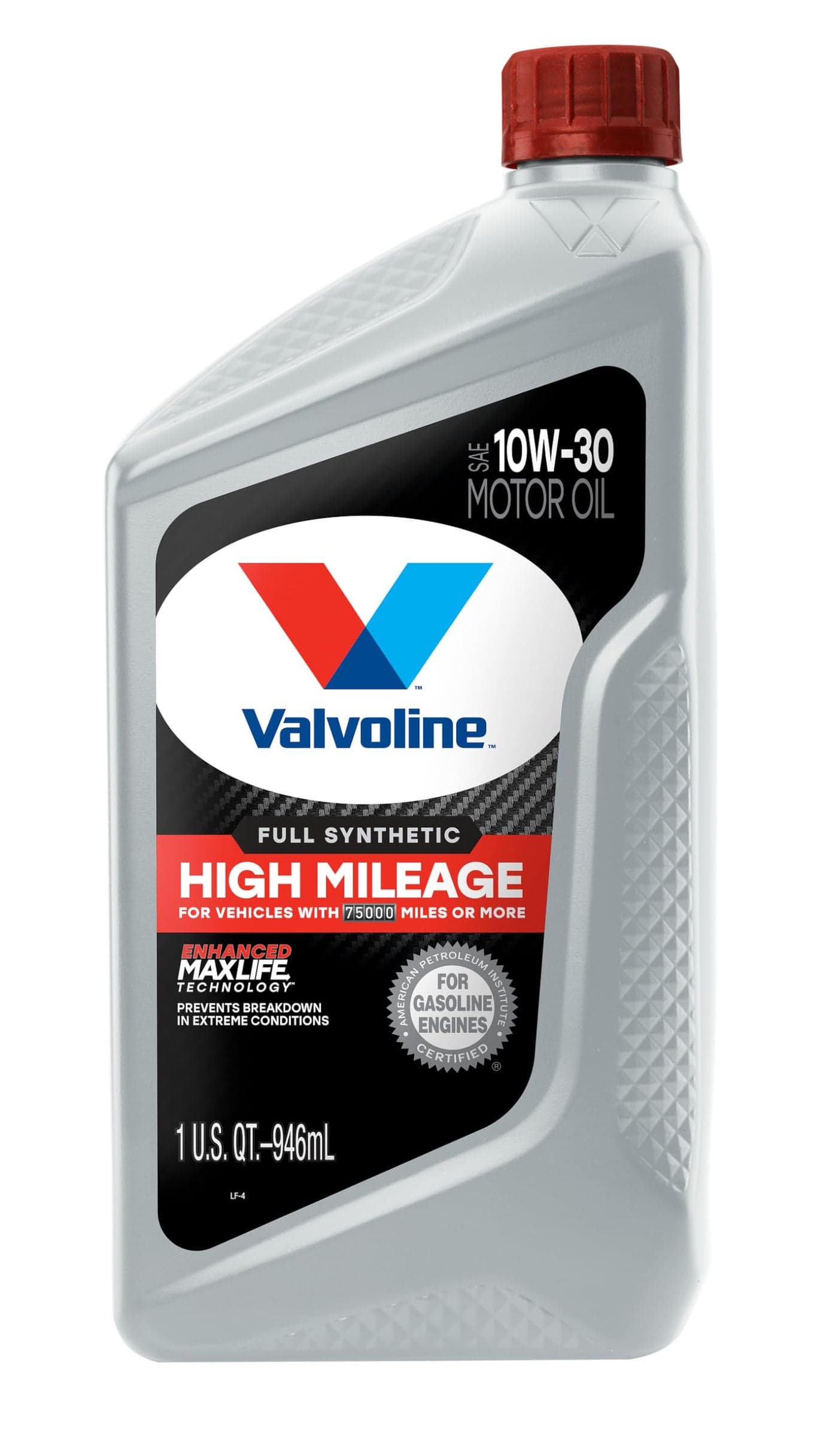 Valvoline Full Synthetic High Mileage with MaxLife Technology 10W30 Motor Oil 1 QT