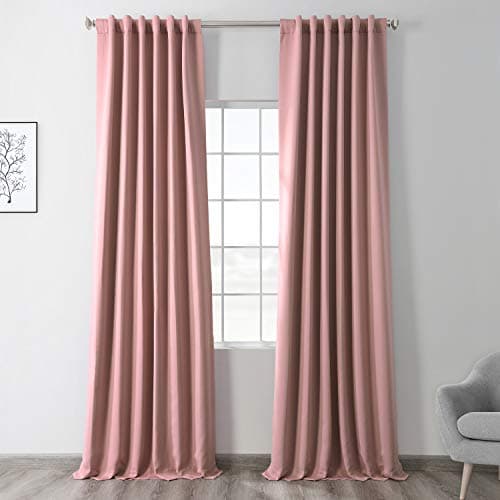 HPD Half Price Drapes Curtain For Room Darkening - Room Decor 50 X 108 (1 Panel), BOCH-171518-108, Fresco Blush