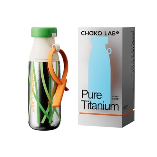 CHAKO LAB Insulated Ti Water Bottle with Two Strap (Grass)
