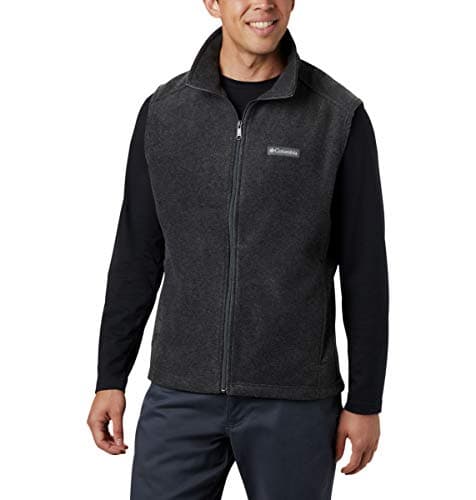 Columbia Mens Steens Mountain Fleece Vest, Charcoal Heather, 6X