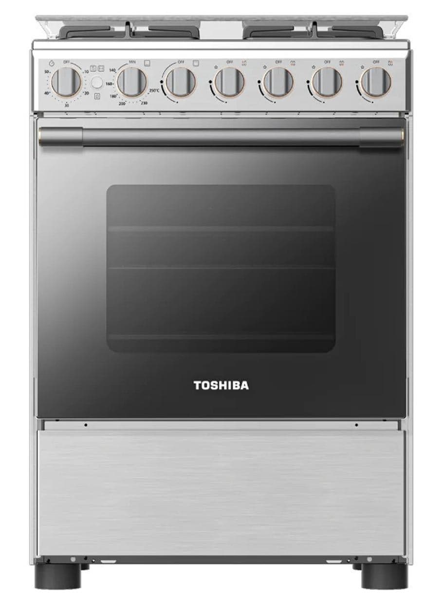 60 x 60 cm 4 Burner Gas Cooker With Auto ignition, Grill inside Oven RB2-60G4GE(MR Clear