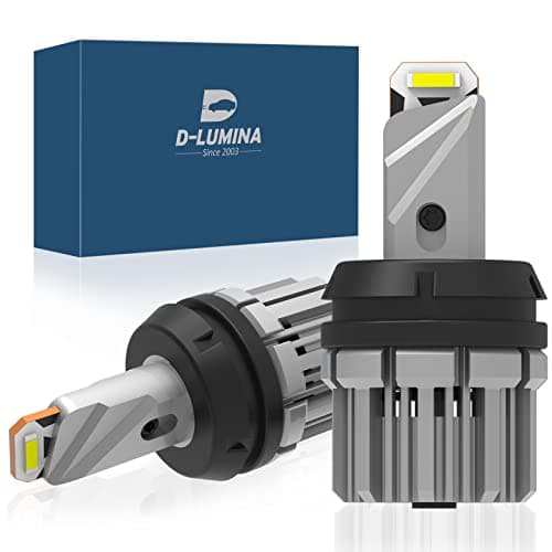 D-Lumina 3156 3157 LED Backup Reverse Light Bulbs, 5600 Lumens 21W 2-SMD CSP Chips 3056 3057 3457 4157 LED Bulbs For Car Truck Reverse Light, Canbus Error Free, Plug & Play, 6000K White (Pack of 2)