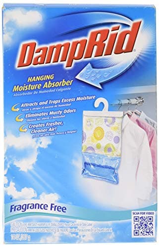 Damp Rid FG80FF Fragrance Free Hanging Moisture Absorber