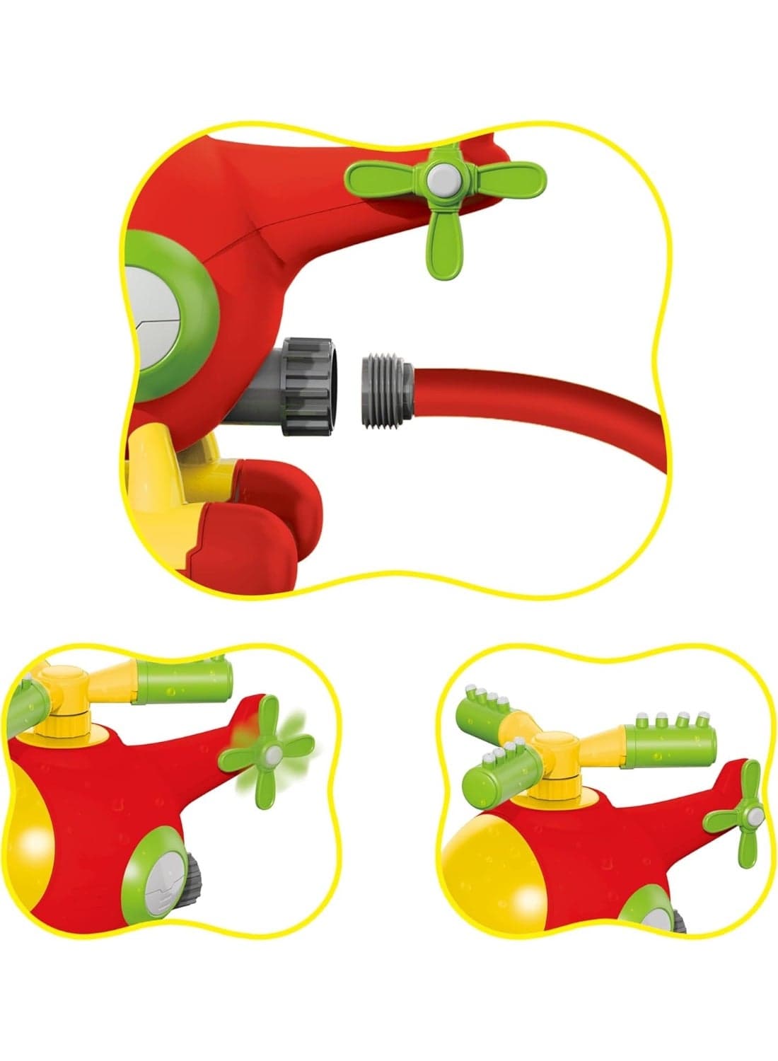 New Boy Aqua Helisplash Explorer Water Sprinkler Toy, Outdoor Garden Water Spray Toy for Kids, Fun Summer Backyard Water Play Toy, Perfect Beach and Pool...