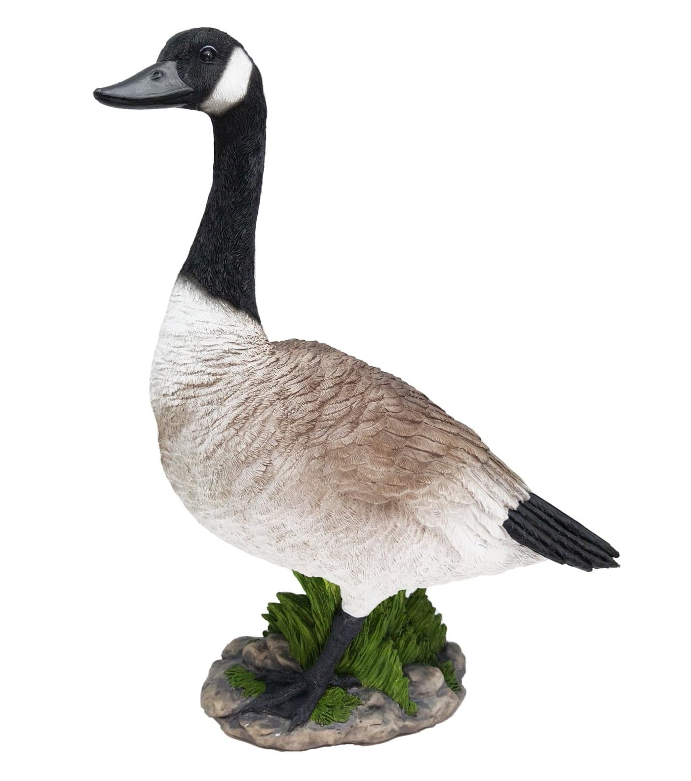 Clerodendrum Porch Goose Statue Big Fat Canada Goose, Resin Garden Lawn Yard Décor, Sculpture, 20.5 inches High Figurine, Duck, Indoor and Outdoor, by GGTown TM