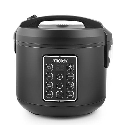 AROMA 12Cup Cooked Digital Rice Grain Multicooker ARC966BD Black