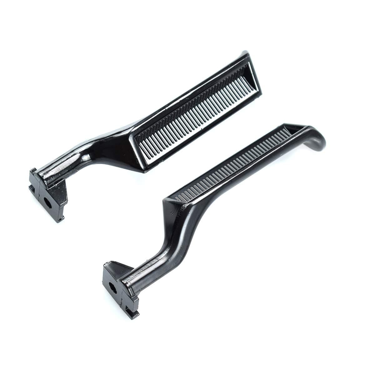 YMHHefy Black Interior Metal Door Handle Front Left Driver Passenger Compatible with 19871996 Ford Bronco F150 F250 F350 F53 F59 F800 E7TZ1522601A E7TZ1522600A 77177 77178 2Pcs