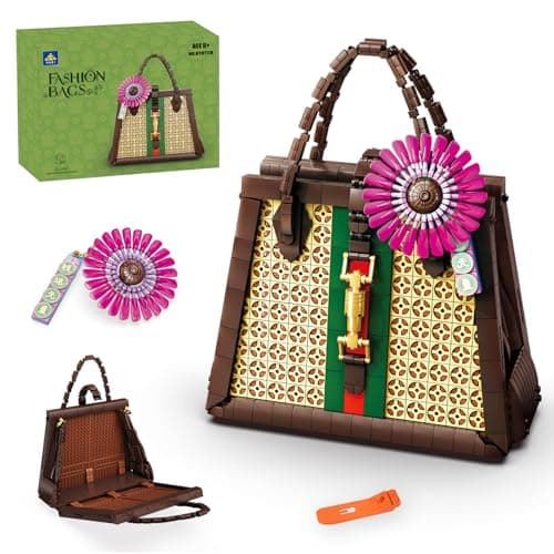 KAZI Purse Building Set Handbag Model Building BlocksPurses to Build for WomenGift for Her for Anniversary and Valentines DayMothers DayChristmas