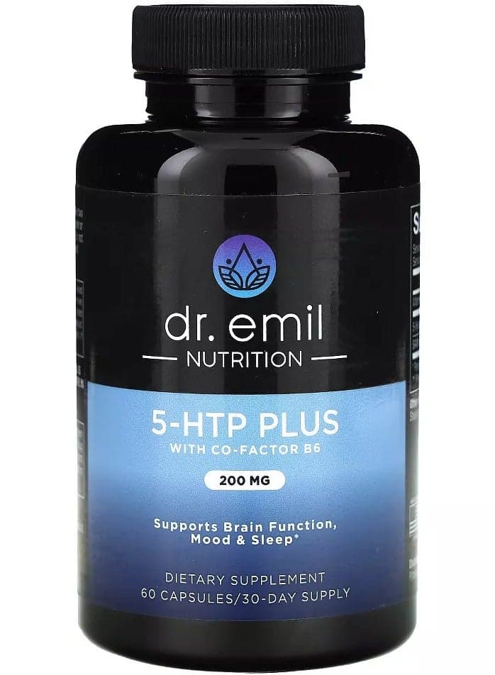 5-HTP Plus with Co-Factor B6, 200mg, 60 Capsules