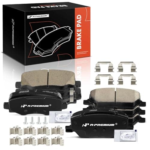 A-Premium Front and Rear Ceramic Disc Brake Pads Set Compatible with Select Jeep and Fiat Models - Renegade 2015-2022, 500X 2016-2021, 8 Pcs