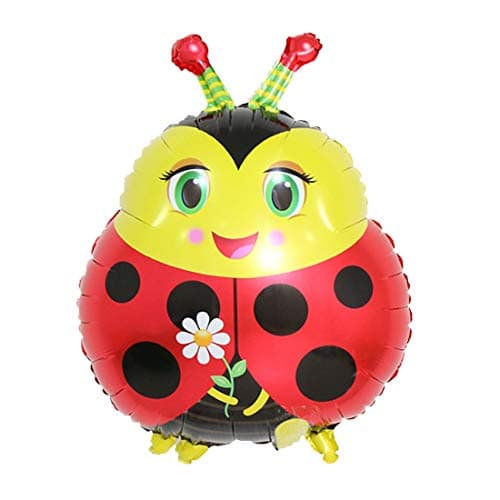 Atpata Funky Jungle Theme Animal Foil Balloons (Lady Bug)