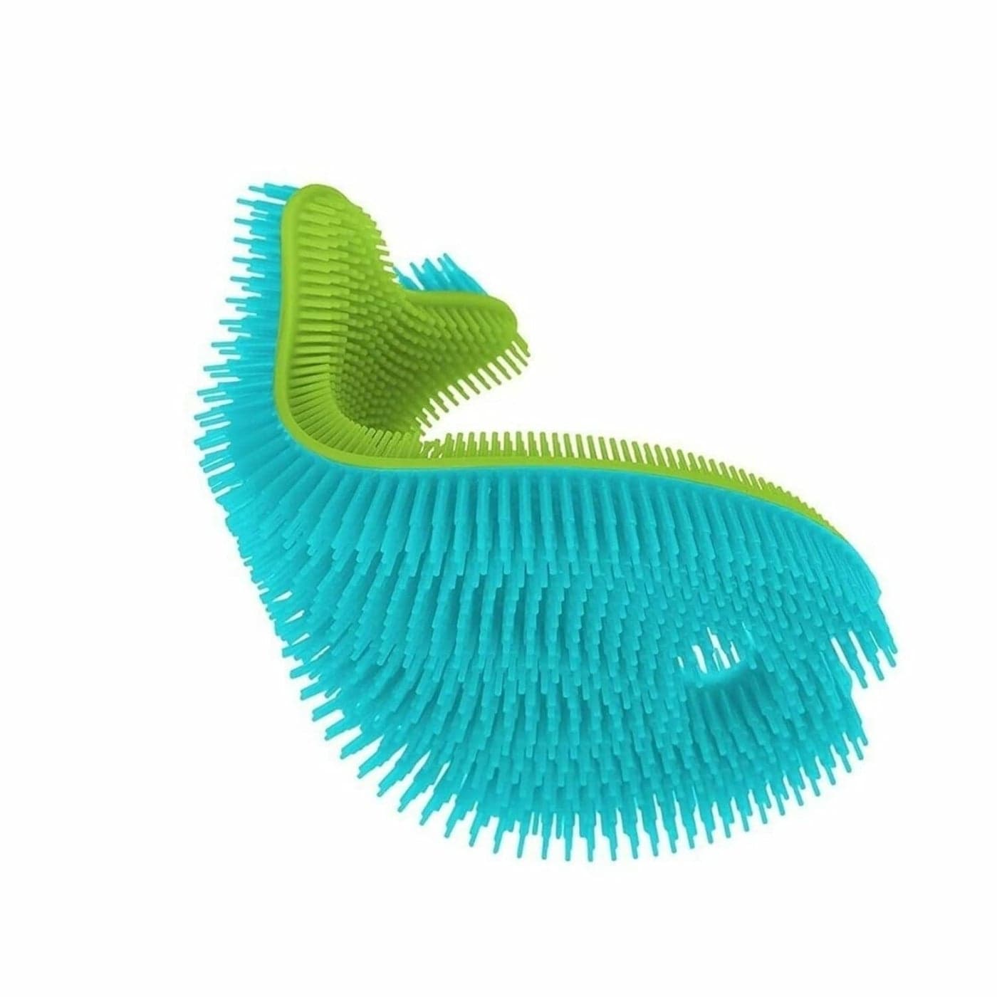 Innobaby Bathin Smart Silicone Sensory Fish Bath Scrub for Babies and Toddlers Aqua Green