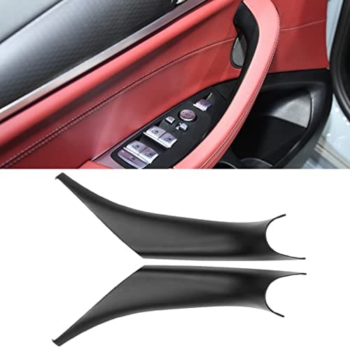 Jaronx Compatible with BMW X3 G01/X4 G02 Door Handle Covers,2PCS Left/Right Interior Black Door Pull Handle Covers for X3 G01 2017-2022,X4 G02 2017-2022
