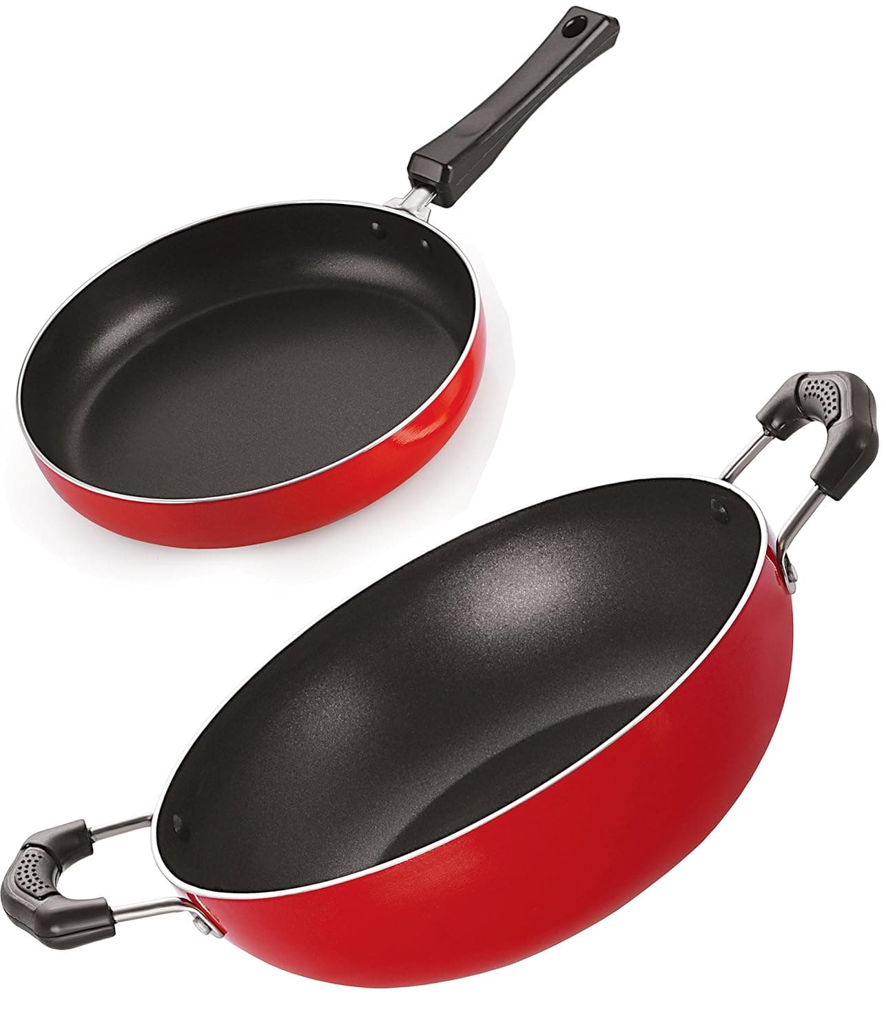 Nirlon 3 Layer Non-Stick Coating Bpa Free Pot and Pan Set, 2.6mm_FP10_KD14