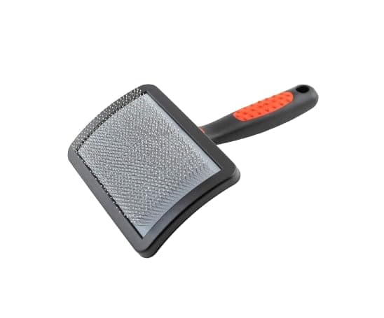 Paw Brothers Soft Pin Curved Slicker Brush for Dogs, Professional Grade, Coated Tips, Maximum Coverage, Gentle on Skin, Medium
