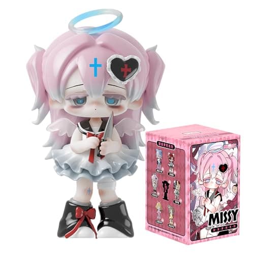 XiDonDon Missy Sweet Mourning Lolita Series Blind Box Cute Toys Kawaii Anime Figures Dolls Furniture for Display Gift Surprise Toy Gift Mystery Box Collectible Home Decorations Single Box