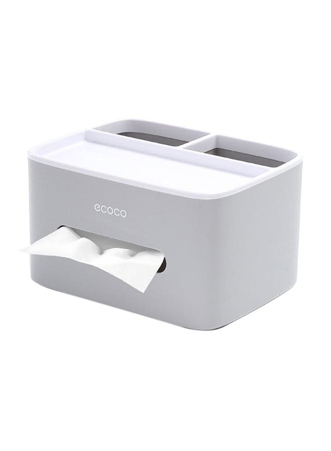 Multifunctional Facial Tissue Holder Grey 12.3x16.5x0.455centimeter