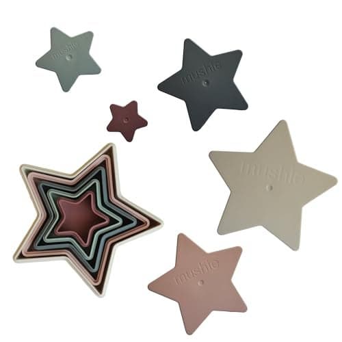 mushie Nesting Stars Toy Made in Denmark Original