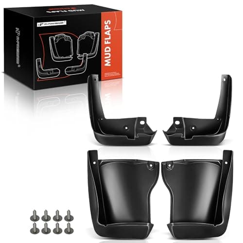 A-Premium Set of 4PCS Mud Flaps Splash Guards Mudguards Mudflaps with Hardware Accessories Compatible with Honda Accord, 2008-2012, Sedan Only, Black Color, Front and Rear (Driver & Passenger Sides)