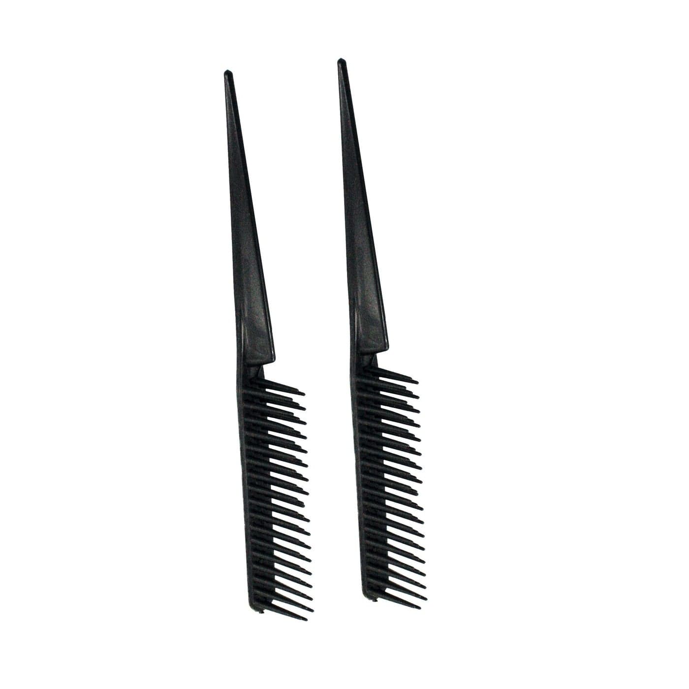 Amelia Beauty Products 3 Row Styler Brush 7 in Hair Styling Comb Travel Hairbrush for women Rat Tail Comb for Detangling Black