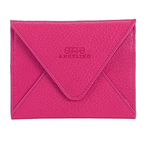 Otto Angelino Genuine Leather Credit Card Holder and Travel Wallet Envelope with Magnetic Clasp, Credit Card Holder - Unisex