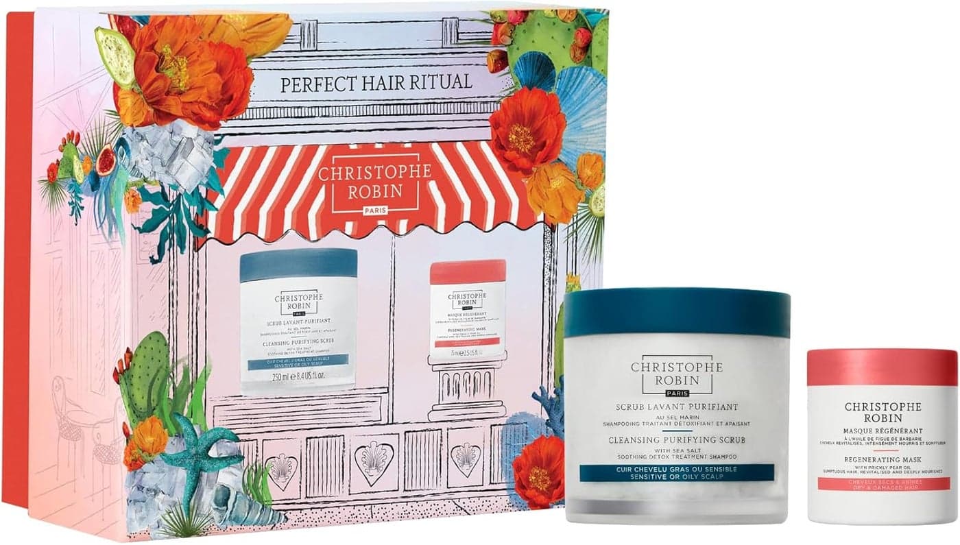 Christophe Robin Perfect Hair Ritual Complete Hair Care Set for Nourishment Repair Styling Enhances Hair Health Shine