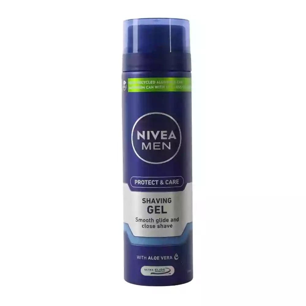 Nivea Men Protect and Care Shaving Gel, Smooth Glide and Close Shave with Aloe Vera- 200ml