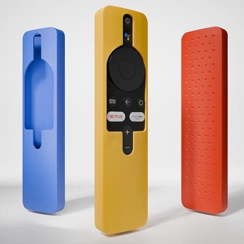 ZdalaMit Silicone Tv Remote Cover Compatible with Xiaomi Mi TV Voice Model 4X (65,55,50,43 inch)/4A (40 inch) Protective Case (Remote Not Included) (Yellow)